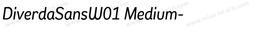 DiverdaSansW01 Medium字体转换